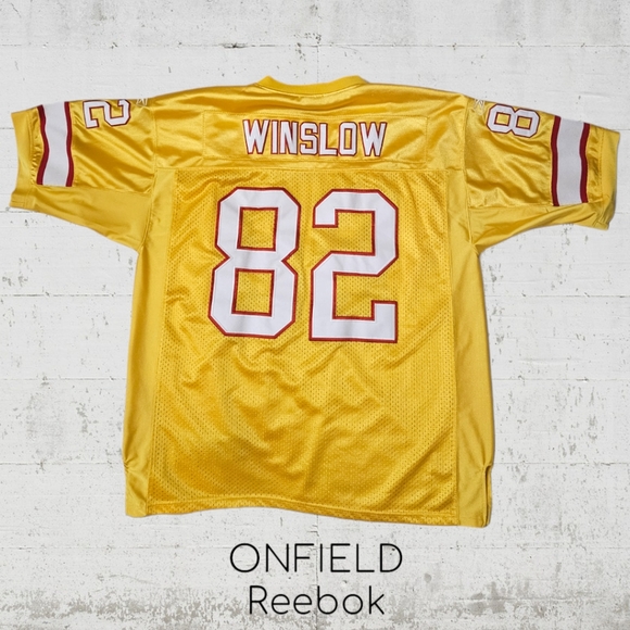 REEBOK Onfield NFL Equipment Authentic #82 Winslow Alternate Tampa Jersey - Picture 1 of 6